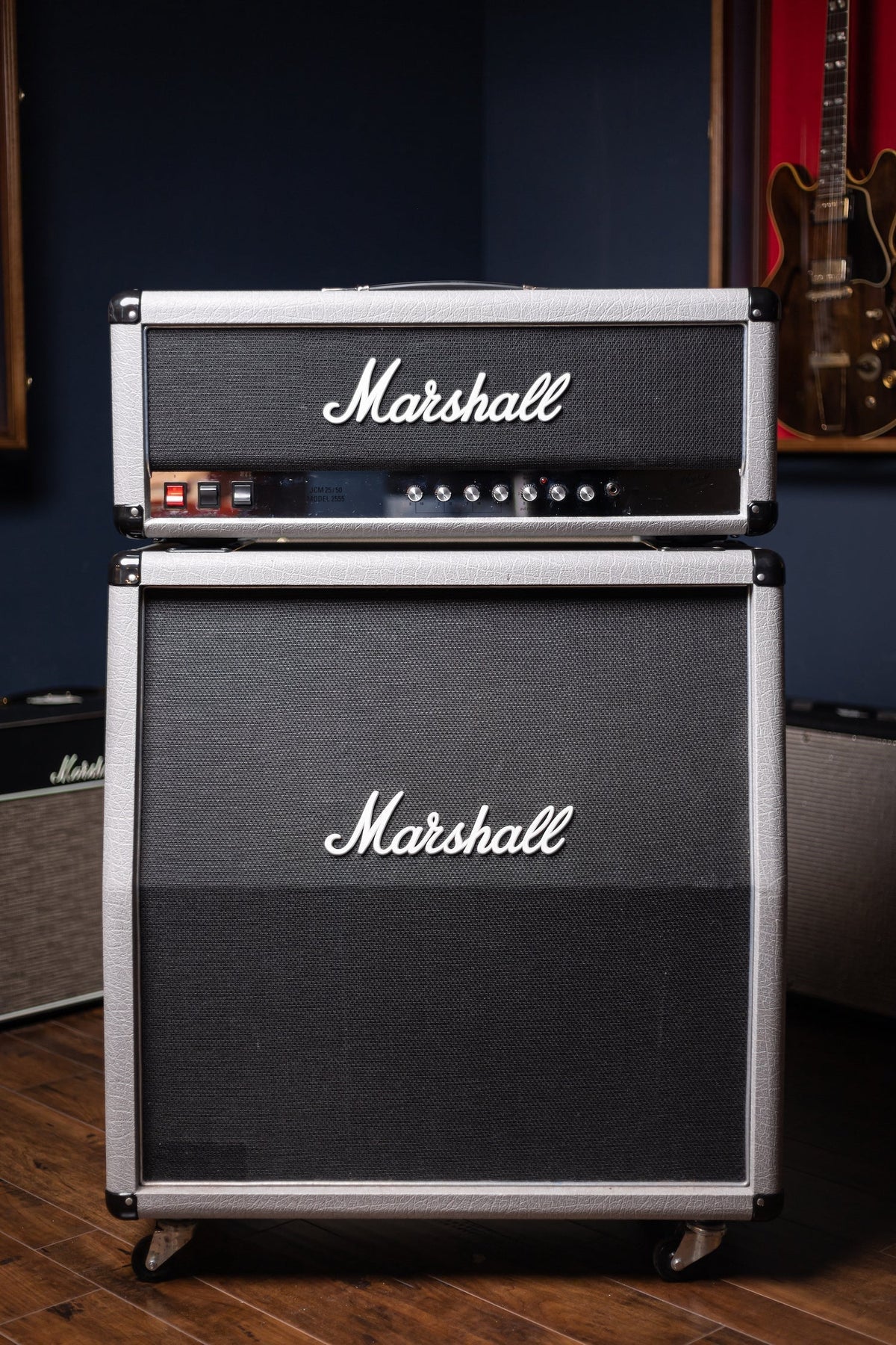 2015 Marshall Silver Jubilee JCM 25/50 Model 2555 100/50 Watt Head and 4x12" Cabinet