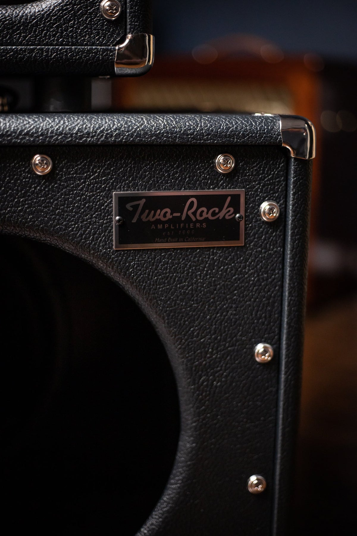 2022 Two-Rock Studio Signature 35 Watt Tube Head and 12-65B 1x12 Extension Cabinet - Black Levant, Black Chassis, Aged British Black and Tan Grill, Silver Knobs, White Piping
