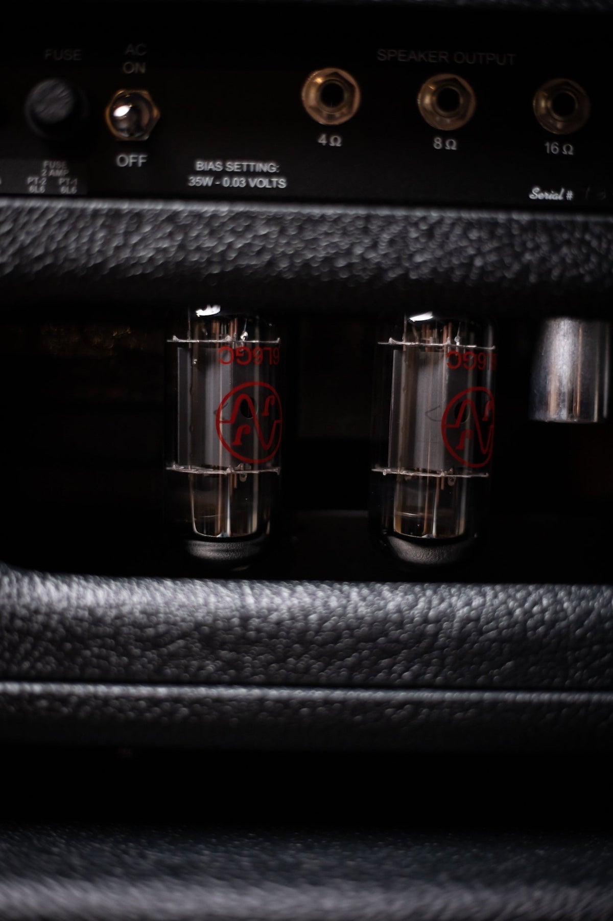 2022 Two-Rock Studio Signature 35 Watt Tube Head and 12-65B 1x12 Extension Cabinet - Black Levant, Black Chassis, Aged British Black and Tan Grill, Silver Knobs, White Piping