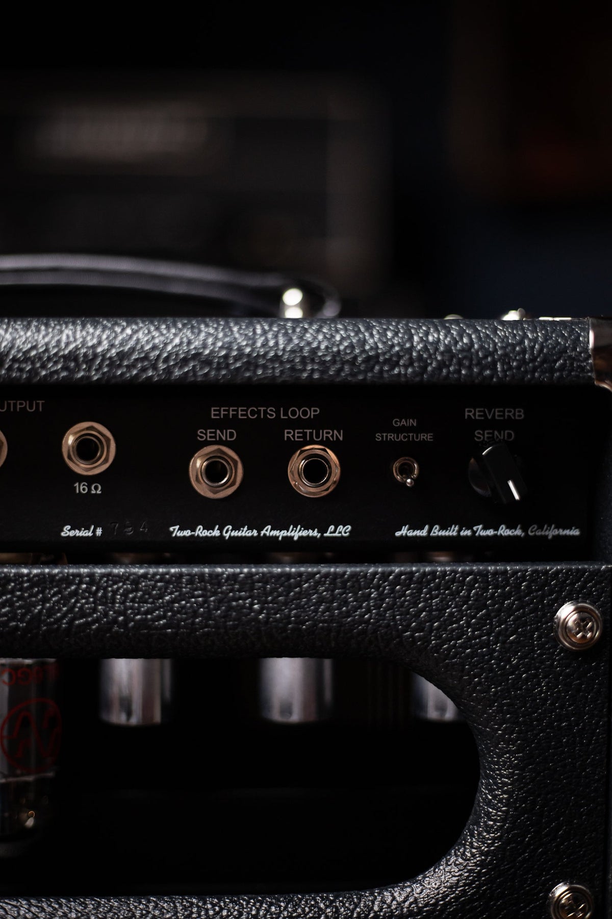 2022 Two-Rock Studio Signature 35 Watt Tube Head and 12-65B 1x12 Extension Cabinet - Black Levant, Black Chassis, Aged British Black and Tan Grill, Silver Knobs, White Piping