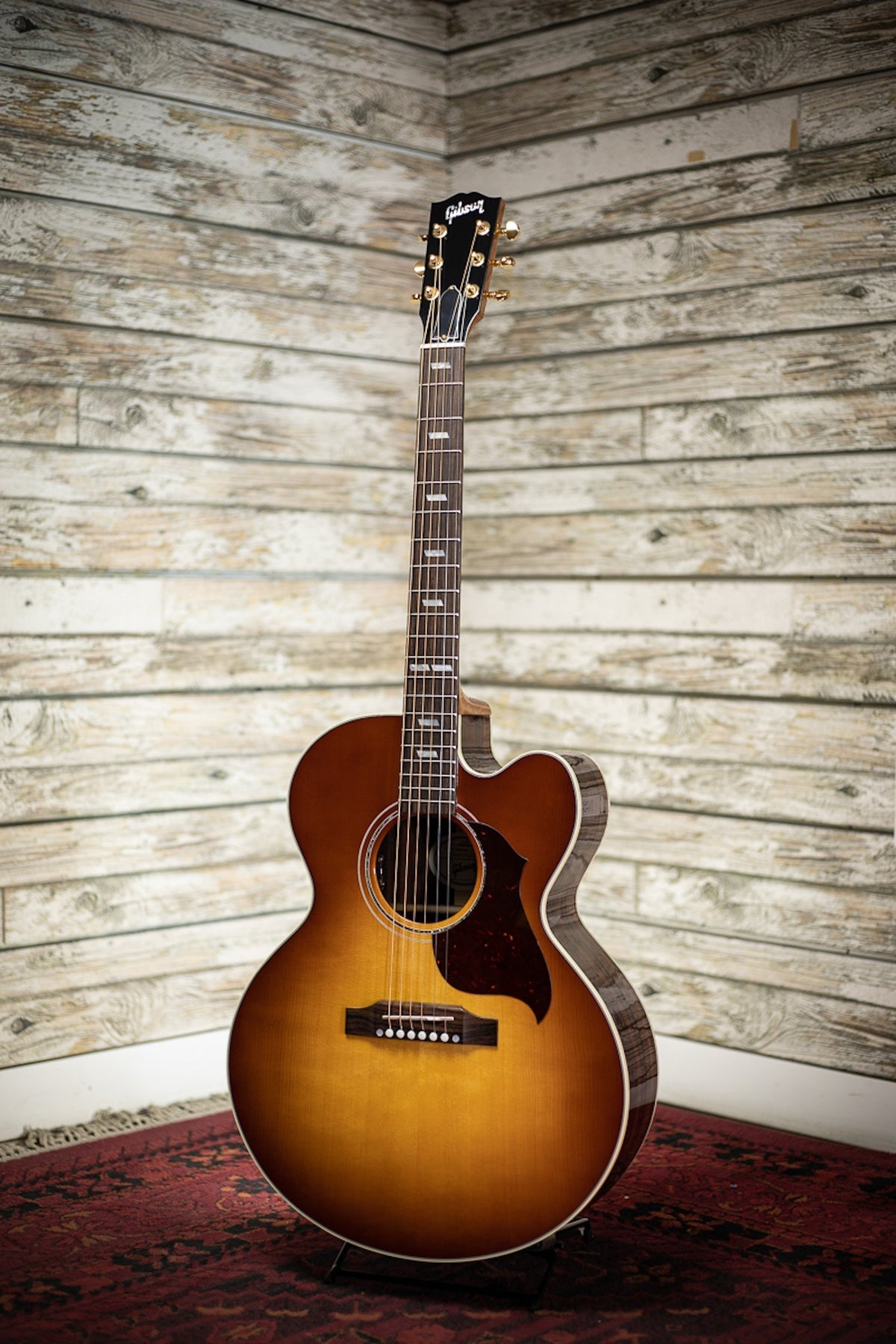 Gibson J-185 EC Modern Rosewood Acoustic-Electric Guitar - Rosewood Burst