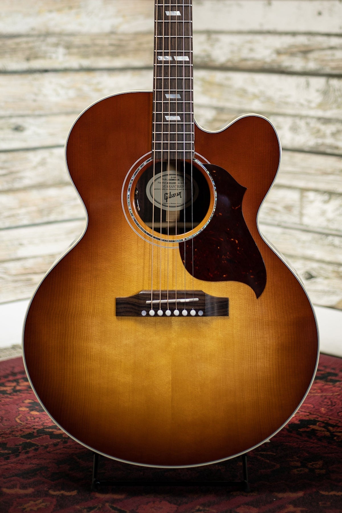Gibson J-185 EC Modern Rosewood Acoustic-Electric Guitar - Rosewood Burst