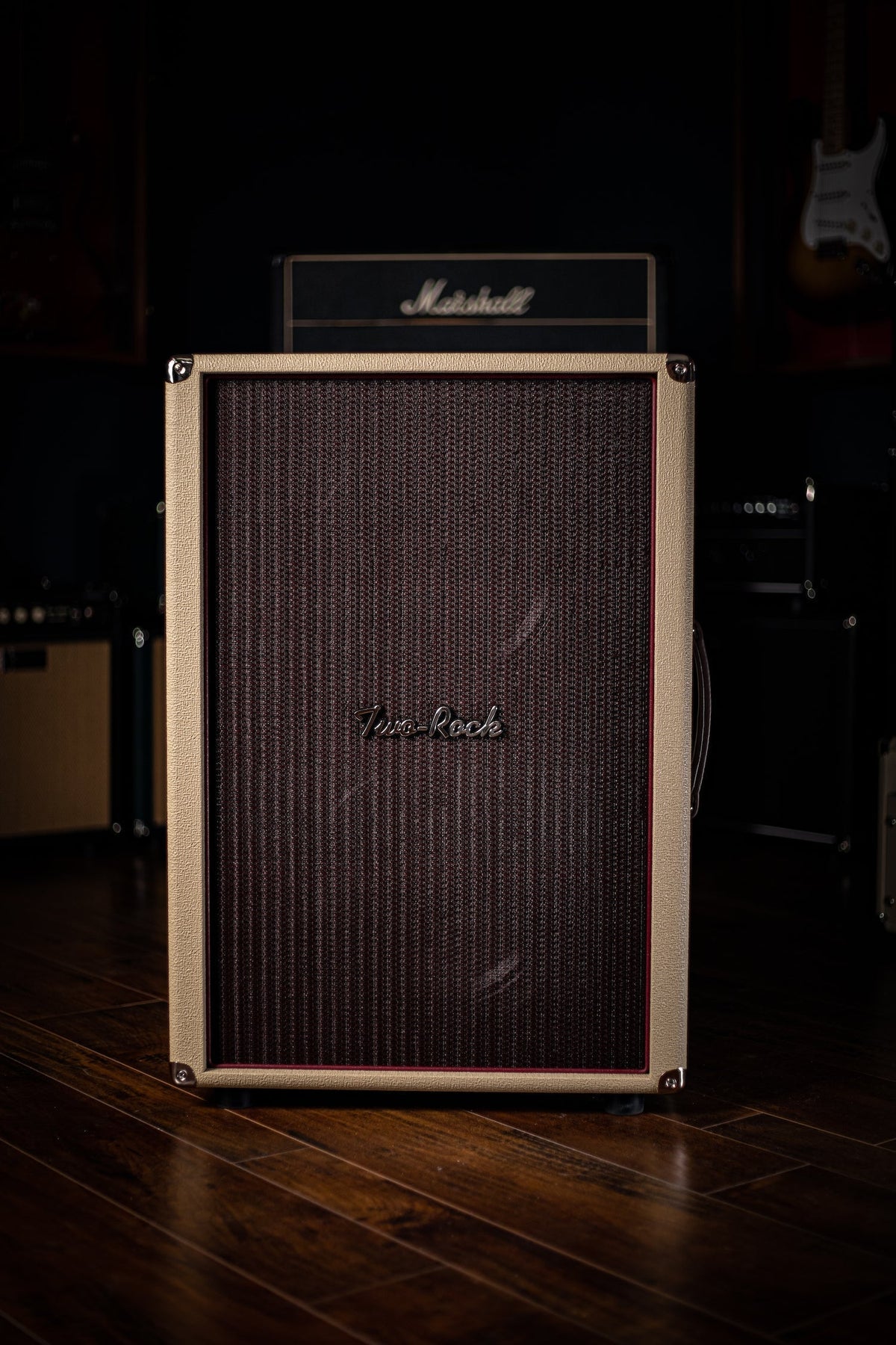 Pre-Order: Two-Rock 12-65B 2x12 Extension Cabinet - Blond Tolex, Oxblood Grill Cloth