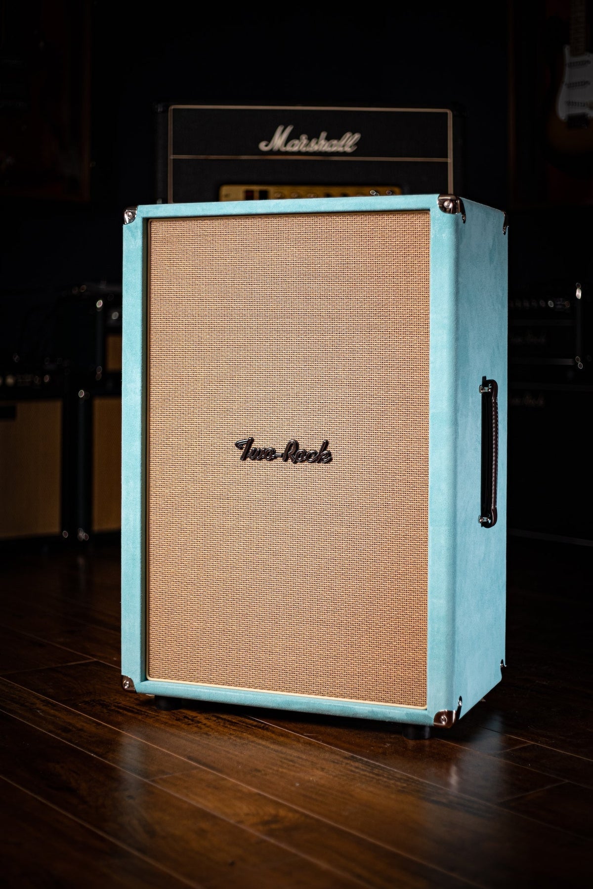 Pre-Order: Two-Rock 12-65B 2x12 Extension Cabinet - Mint Suede, Cane Grill