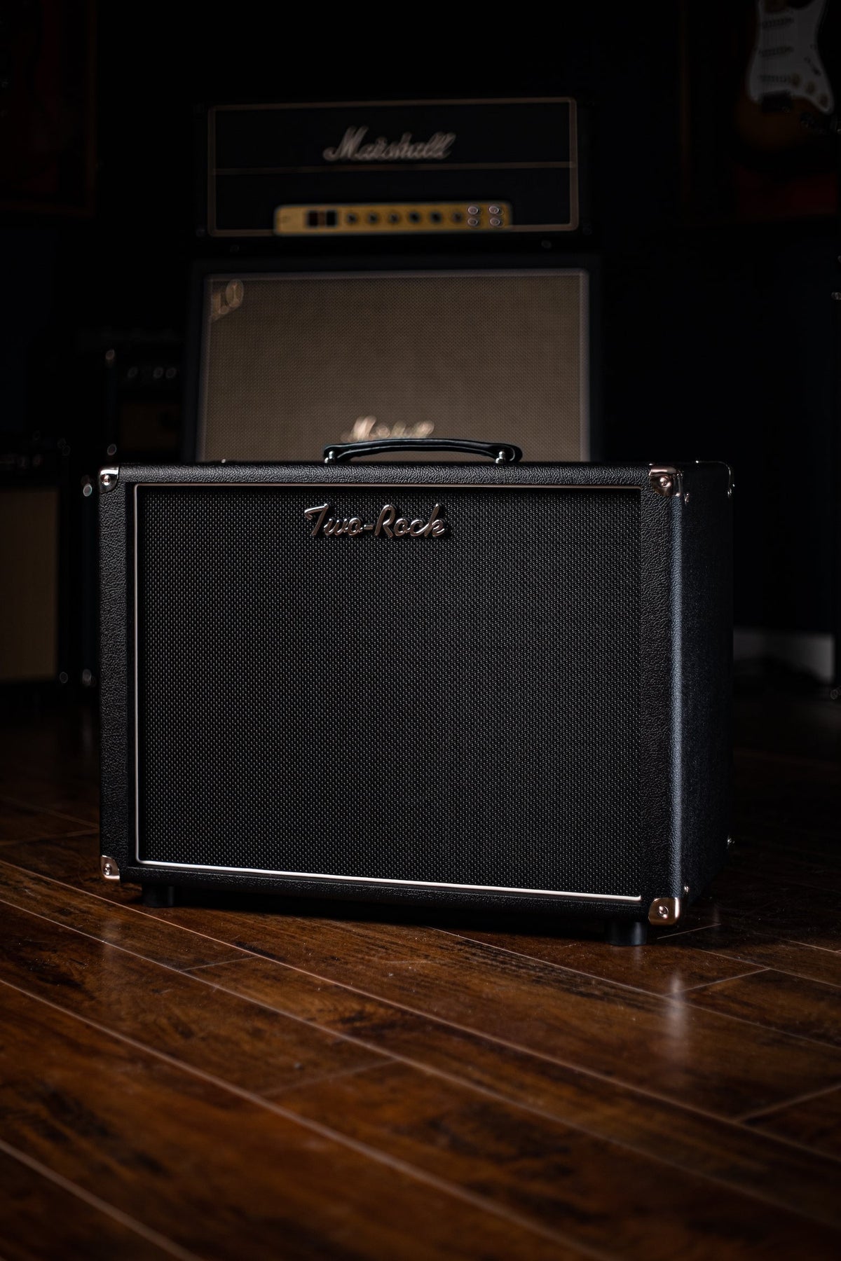 Pre-Order: Two-Rock 12-65B 1x12 Extension Cabinet Open Back - Black Bronco Tolex, Black Matrix Grill