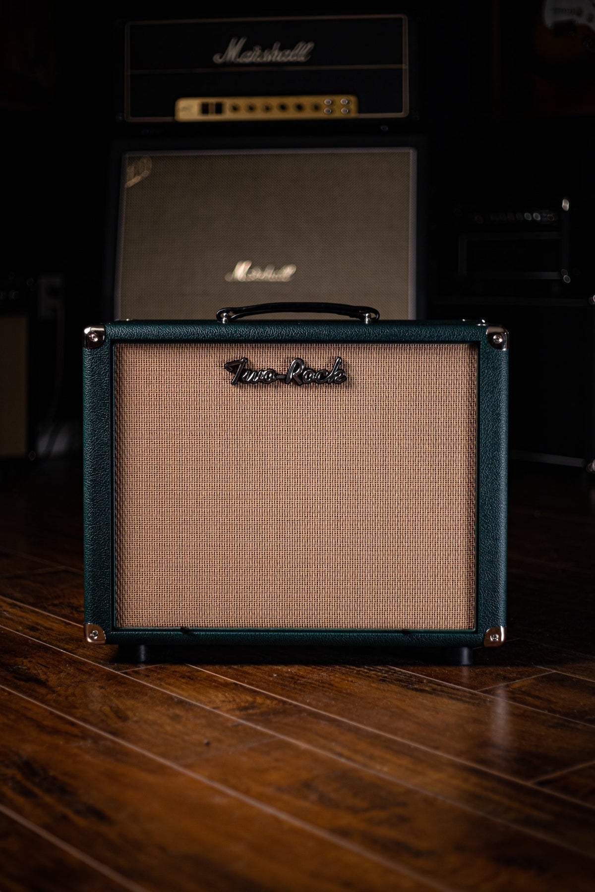 Pre-Order: Two-Rock 12-65B 1x12 Extension Cabinet British Racing Green Tolex, Cane Grill