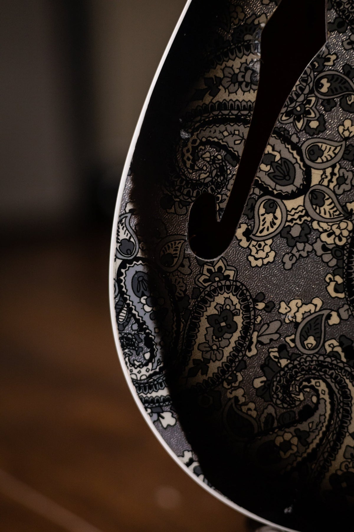 Fender Custom Shop LTD Double Esquire Thinline Custom Relic Aged Electric Guitar - Black Paisley
