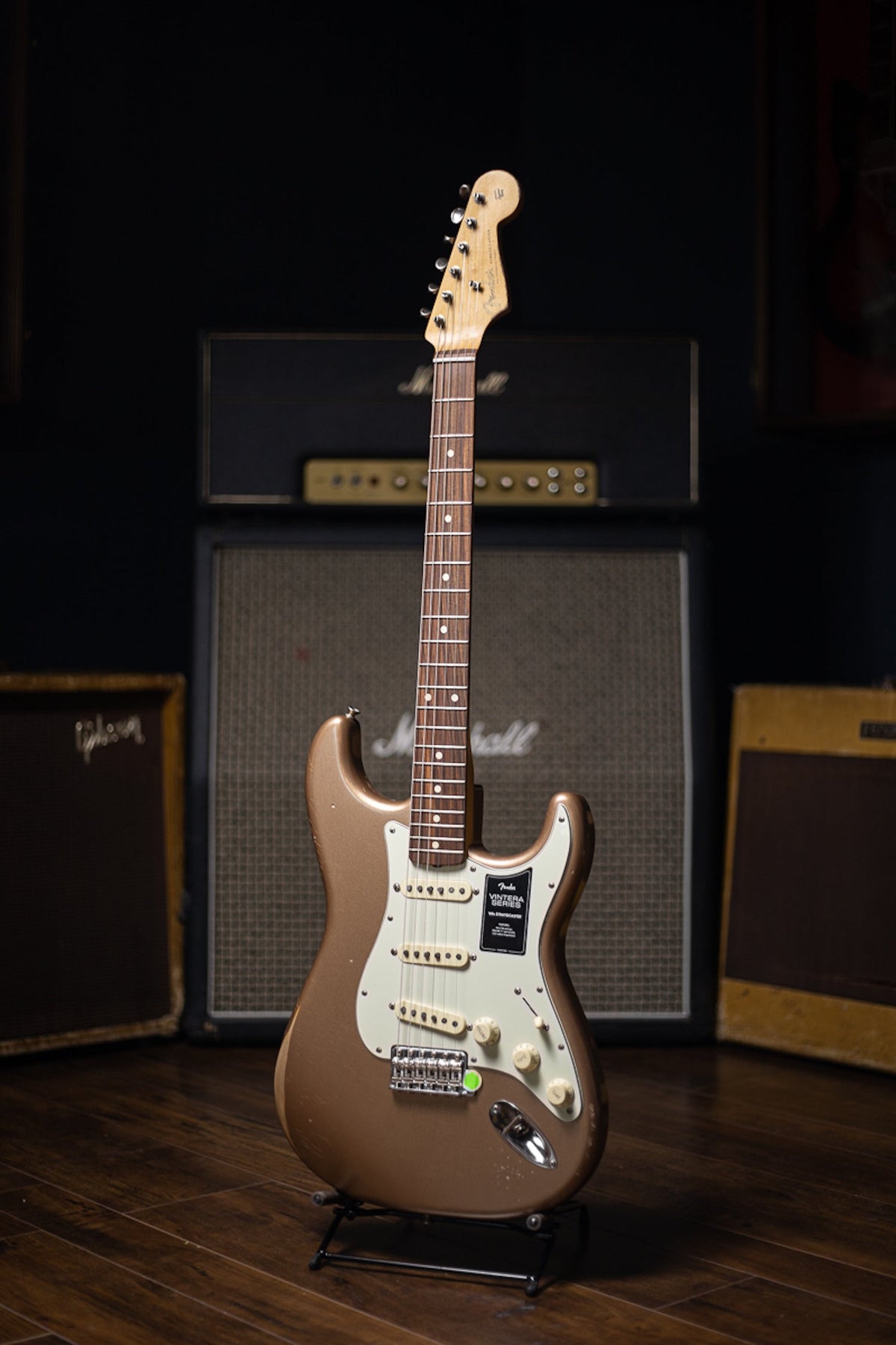 Fender Vintera '60s Road Worn Stratocaster Electric Guitar - Firemist Gold