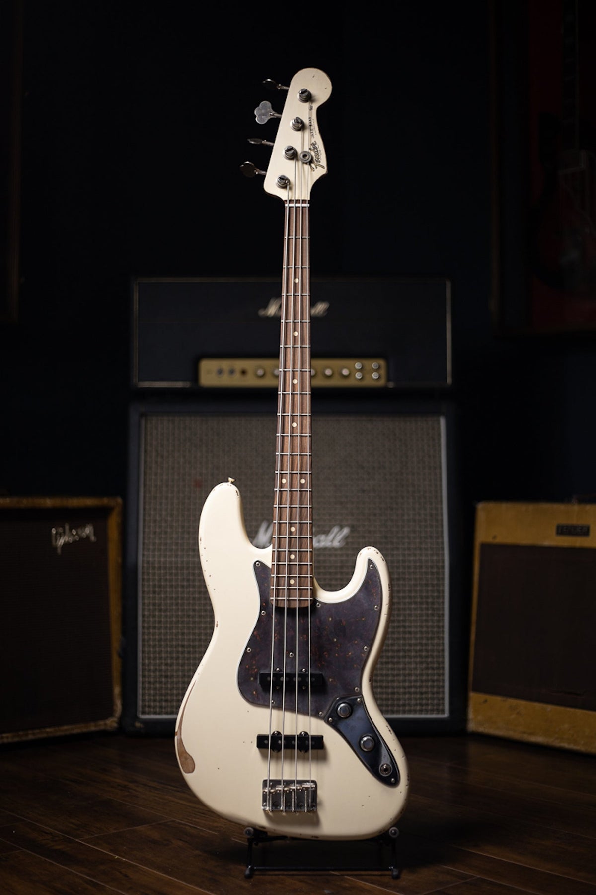 Fender 60th Anniversary Road Worn Jazz Bass - Olympic White