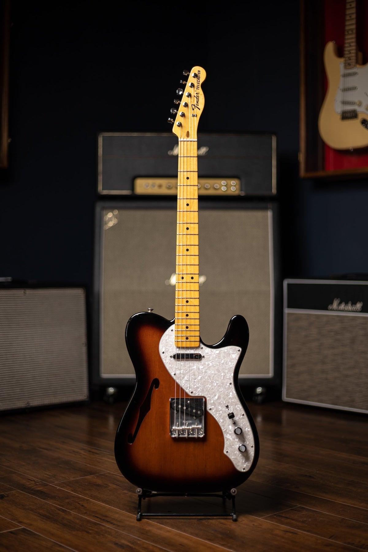 2014 Fender American Vintage ’69 Thinline Telecaster Electric Guitar - Sunburst