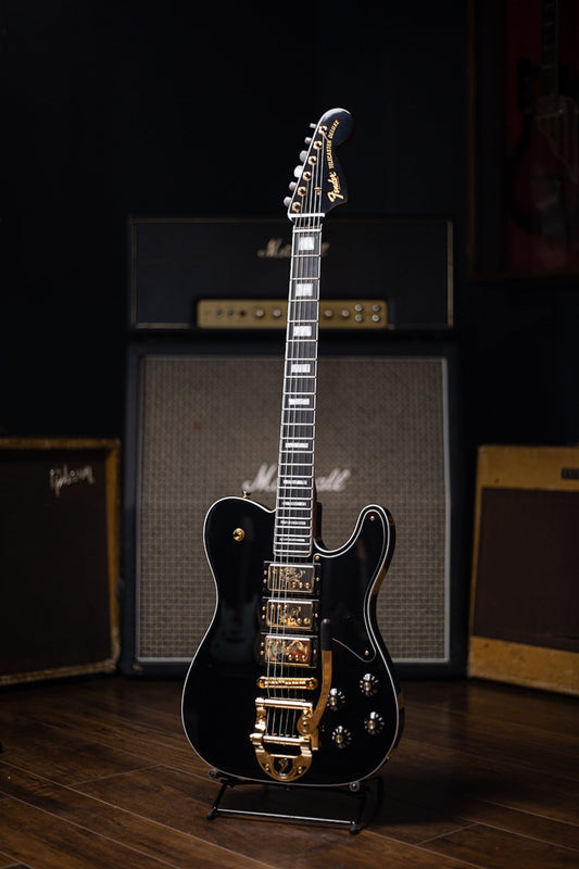 Fender Parallel Universe Volume II Troublemaker Telecaster Deluxe Bigsby Electric Guitar - Black