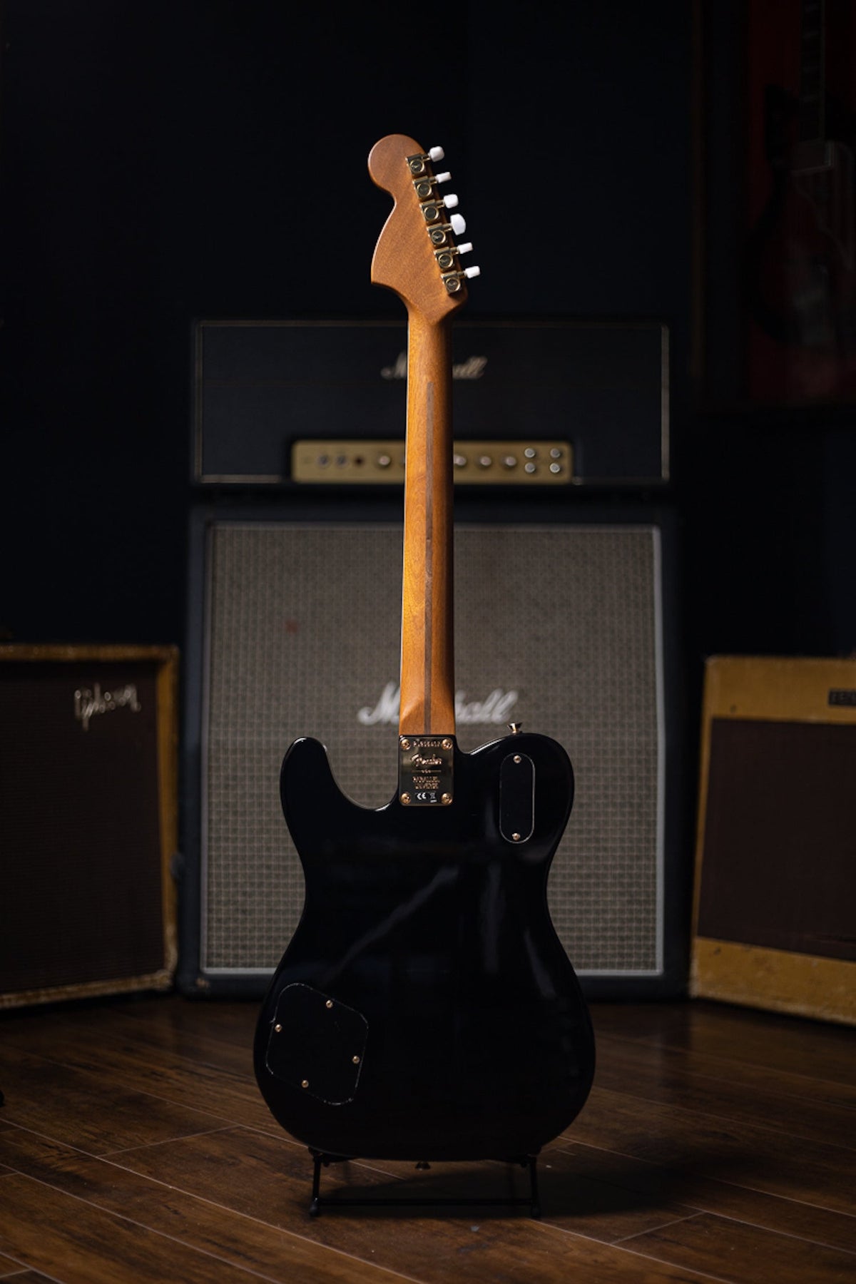 Fender Parallel Universe Volume II Troublemaker Telecaster Deluxe Bigsby Electric Guitar - Black