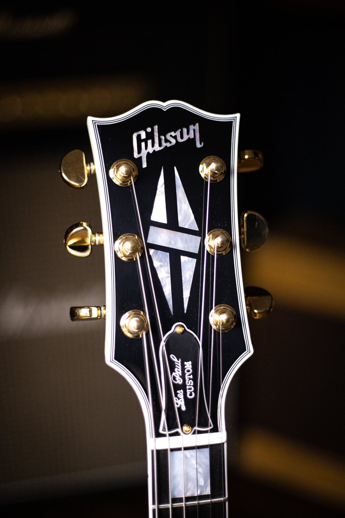 Gibson Custom Shop Les Paul Custom Ebony Fingerboard Gloss Electric Guitar - Alpine White