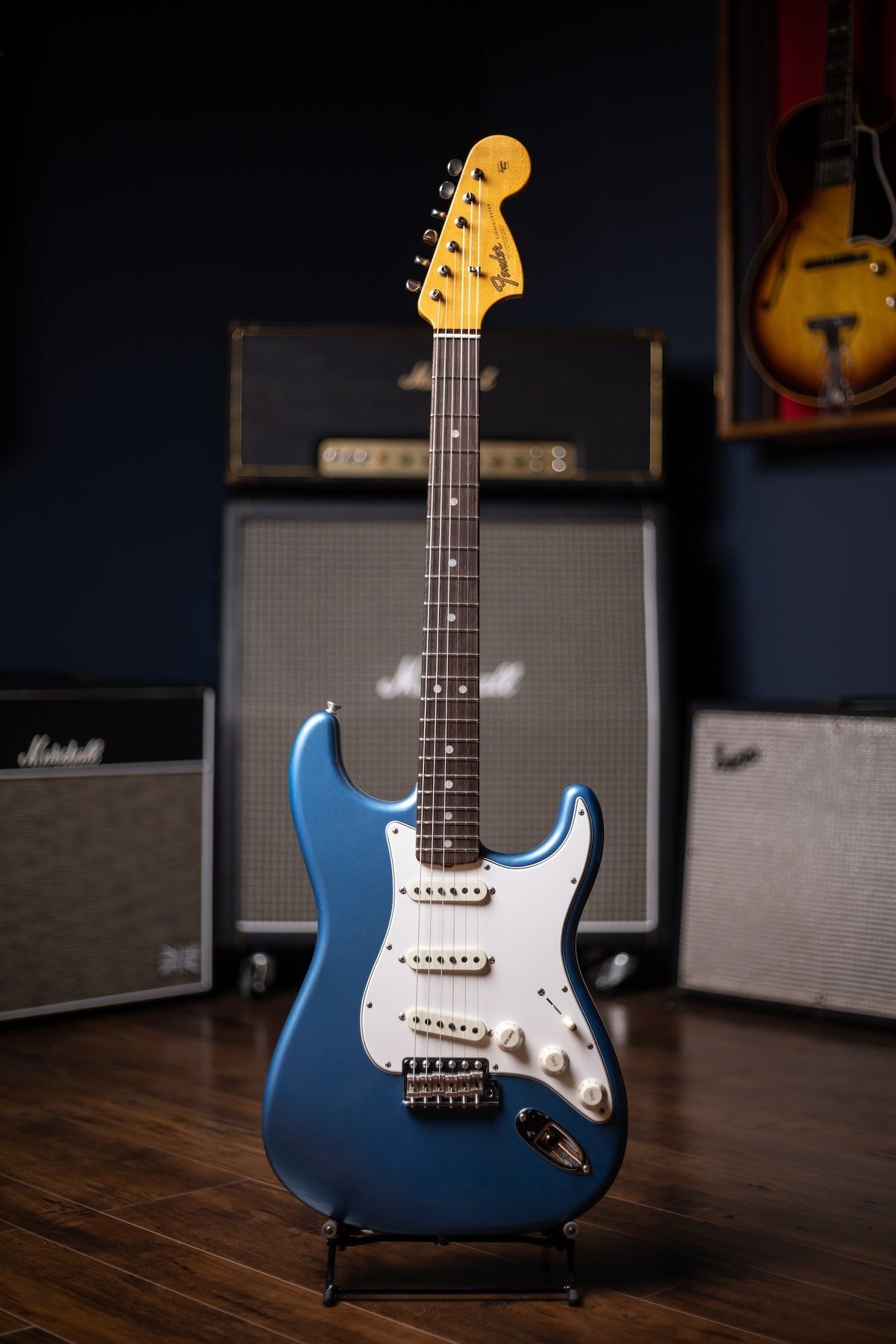 Fender Custom Shop '66 Stratocaster Deluxe Closet Classic Electric Guitar - Aged Lake Placid Blue