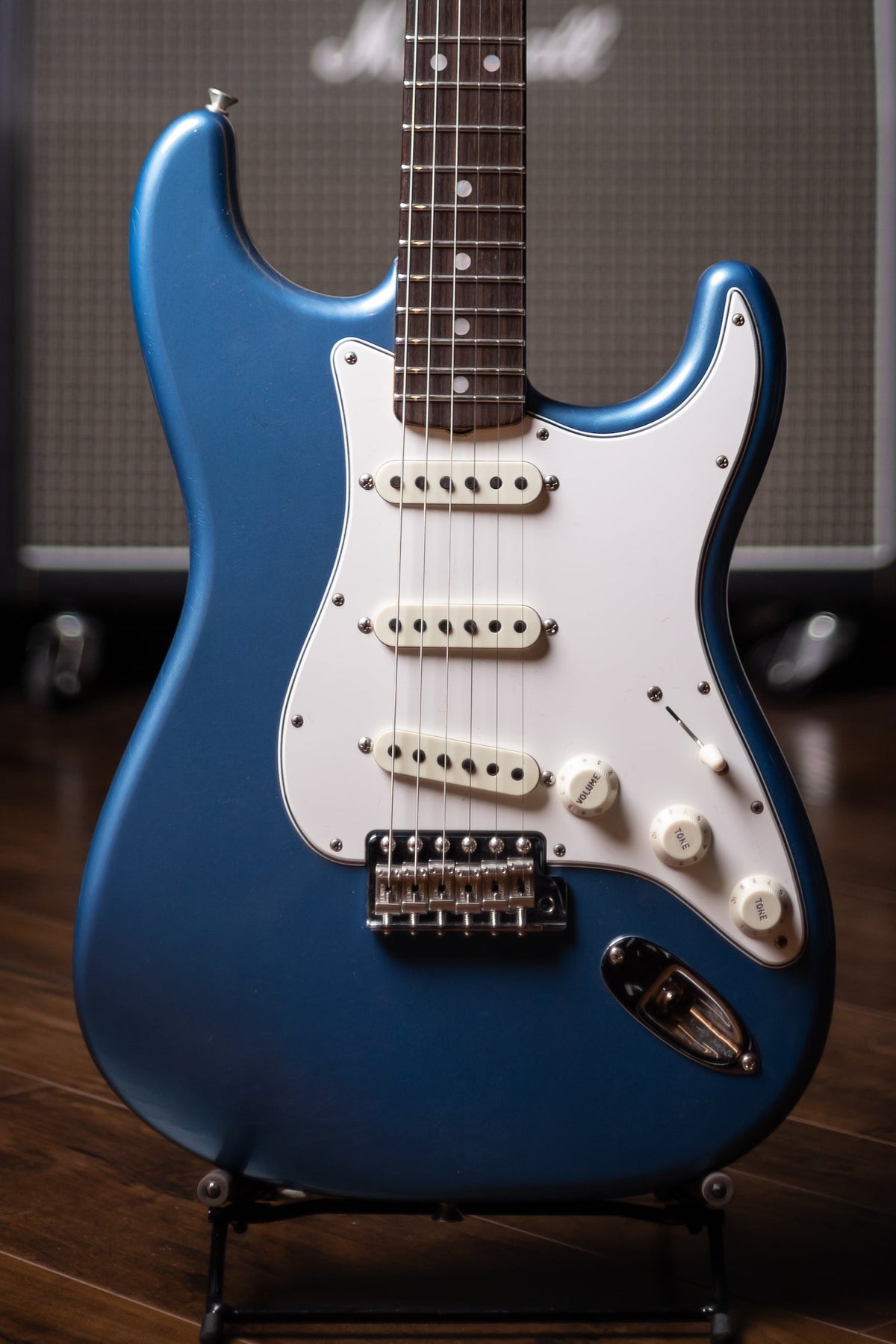 Fender Custom Shop '66 Stratocaster Deluxe Closet Classic Electric Guitar - Aged Lake Placid Blue