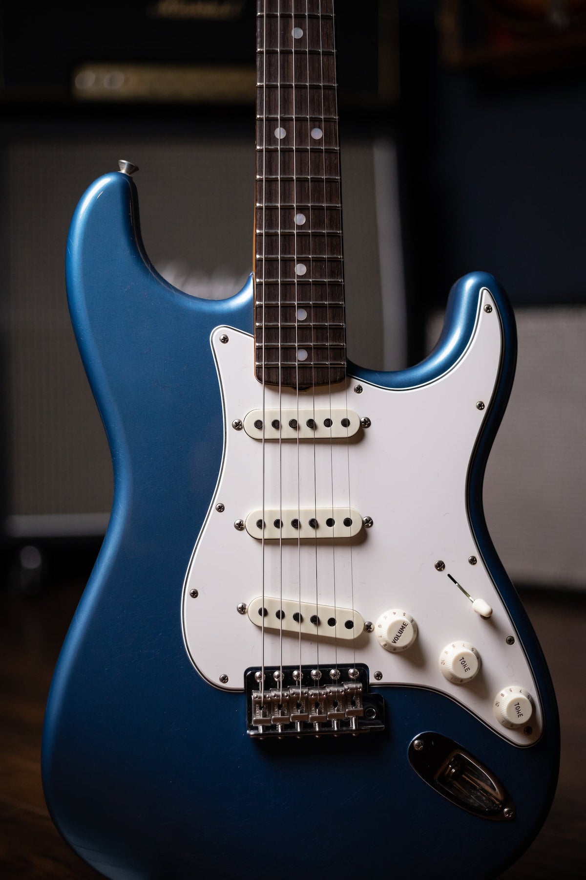 Fender Custom Shop '66 Stratocaster Deluxe Closet Classic Electric Guitar - Aged Lake Placid Blue