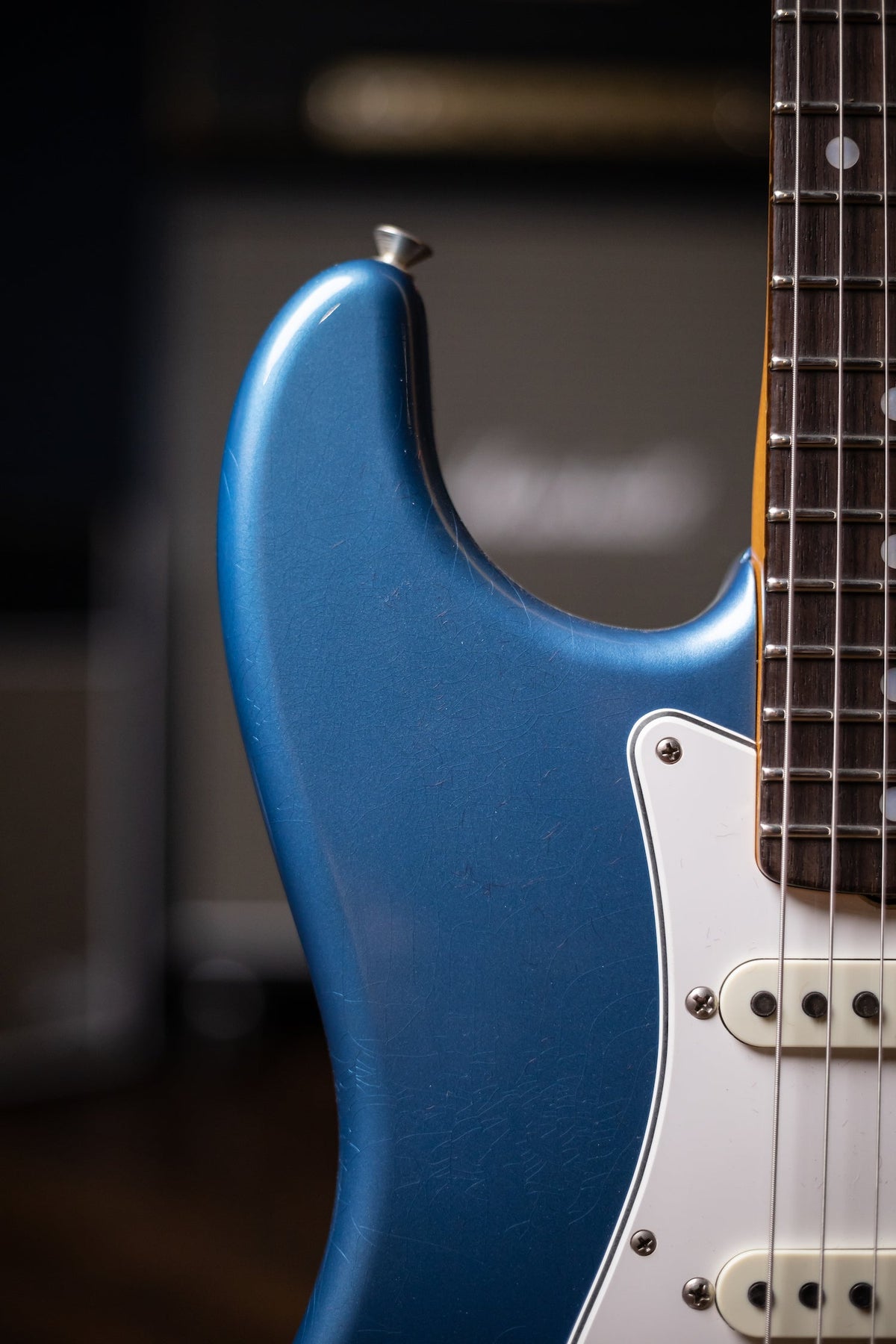 Fender Custom Shop '66 Stratocaster Deluxe Closet Classic Electric Guitar - Aged Lake Placid Blue
