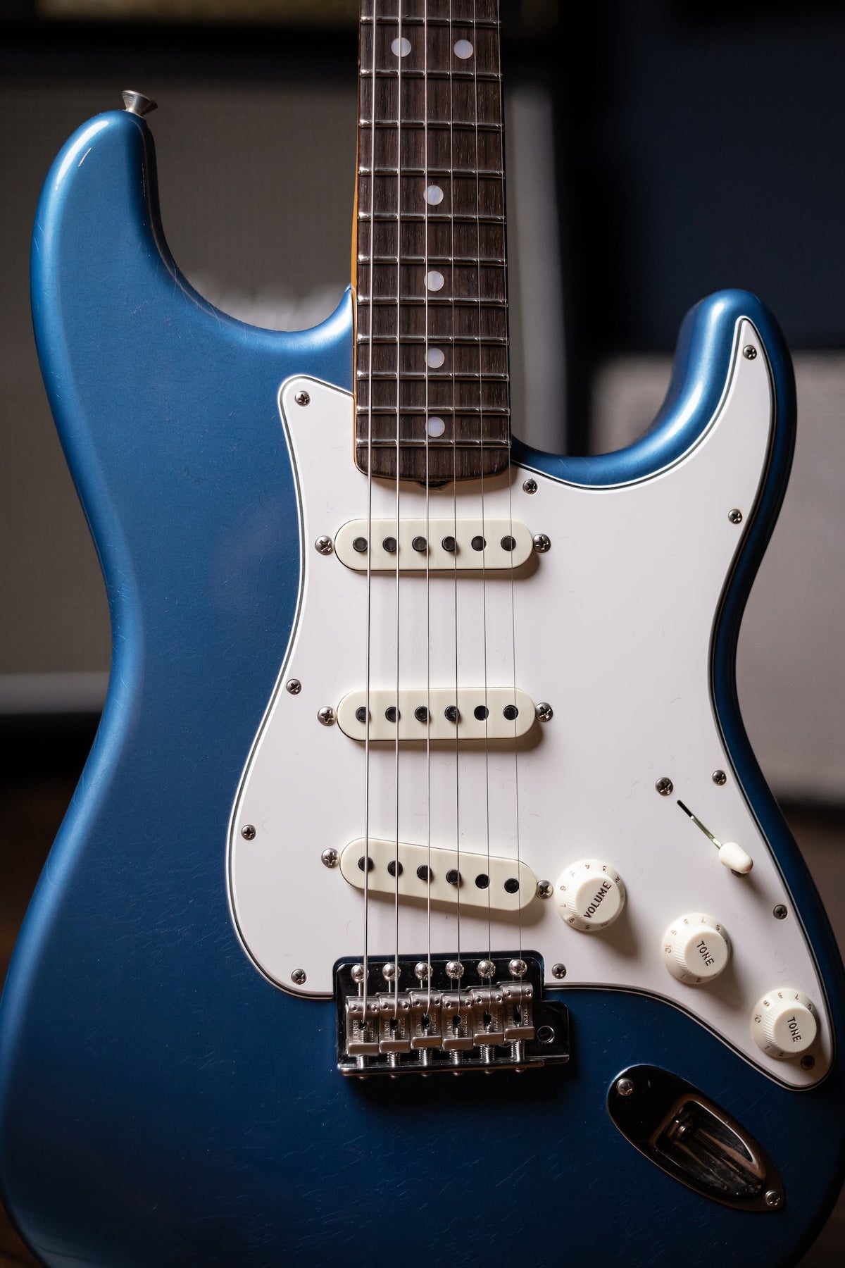 Fender Custom Shop '66 Stratocaster Deluxe Closet Classic Electric Guitar - Aged Lake Placid Blue