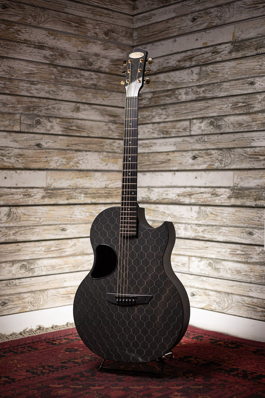 McPherson Sable Carbon Acoustic-Electric Guitar - Honeycomb w/ Gold Headstock