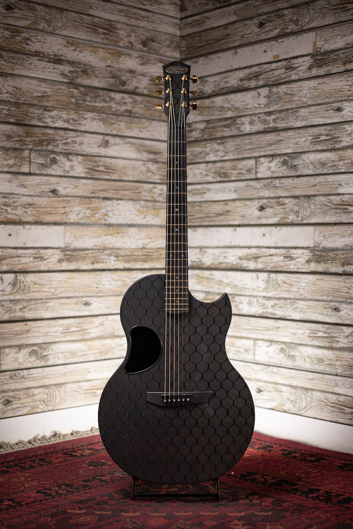 McPherson Sable Carbon Acoustic-Electric Guitar - Honeycomb w/ Gold Headstock