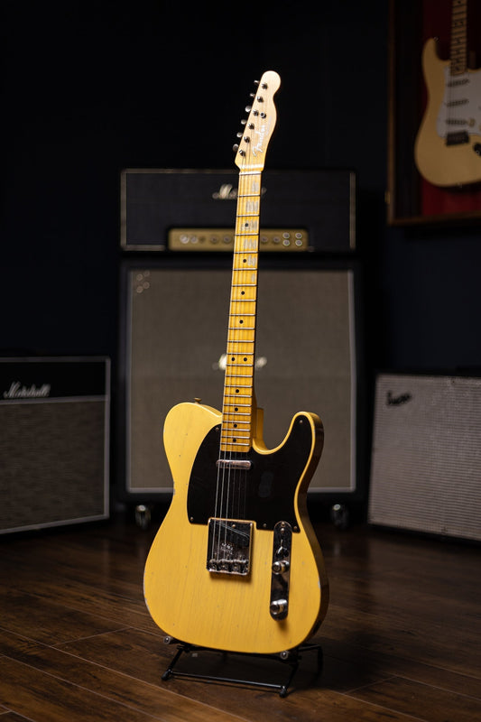 Fender Custom Shop LTD 70th Anniversary Broadcaster Electric Guitar - Aged Relic Nocaster Blonde