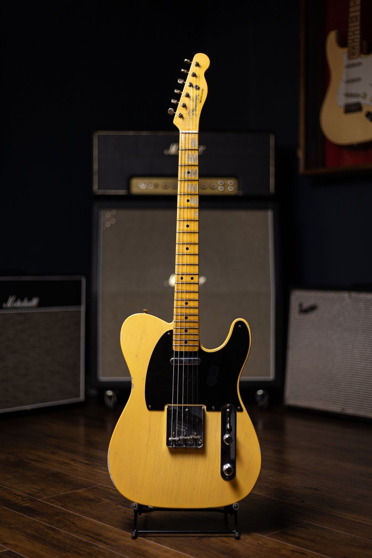 Fender Custom Shop LTD 70th Anniversary Broadcaster Electric Guitar - Aged Relic Nocaster Blonde