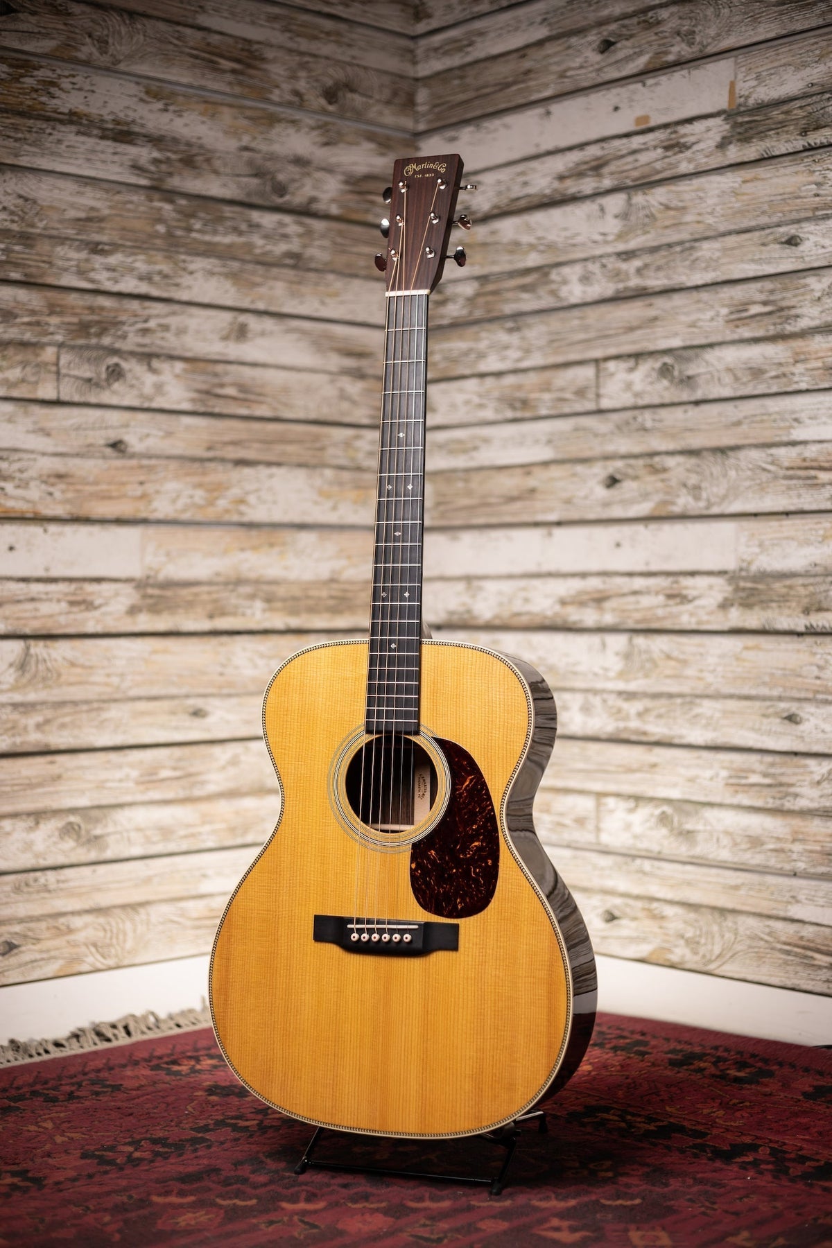 2020 Martin 000-28 Herringbone Acoustic Guitar - Natural