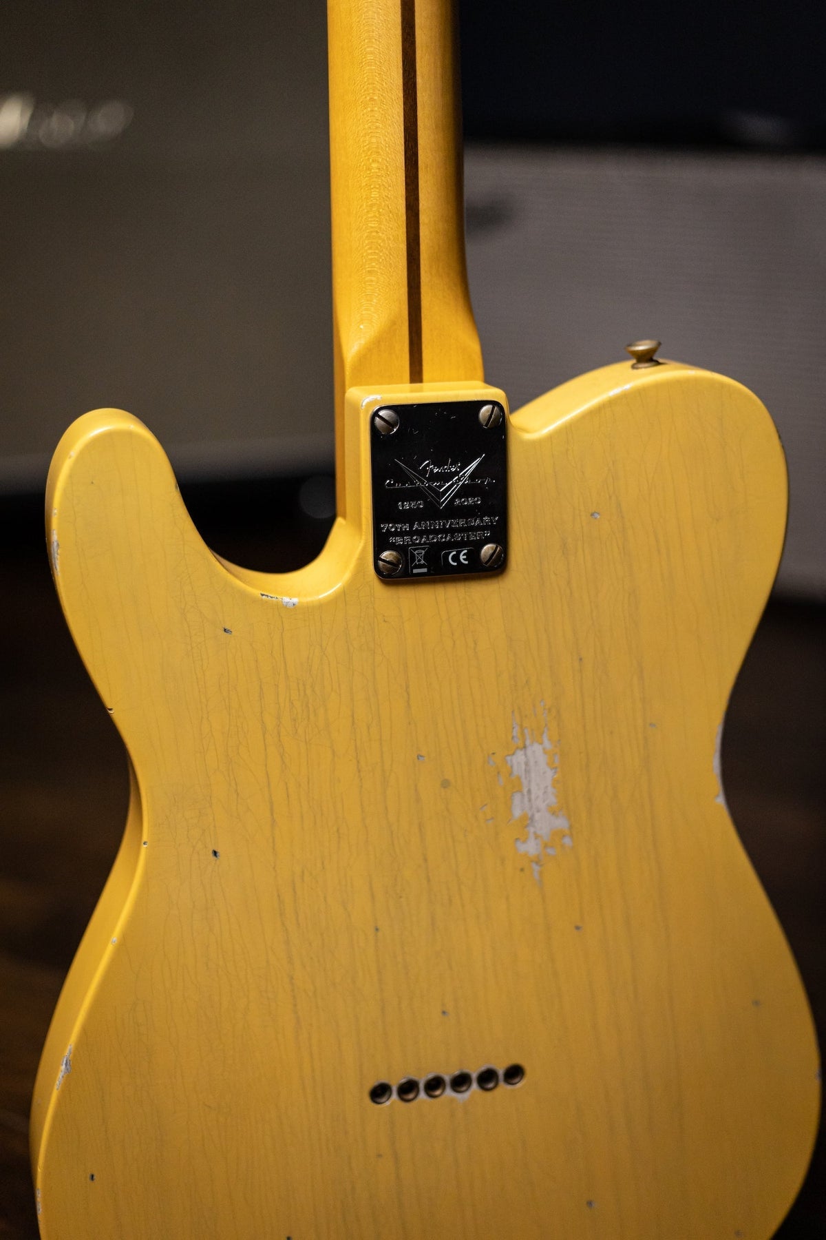 Fender Custom Shop LTD 70th Anniversary Broadcaster Electric Guitar - Aged Relic Nocaster Blonde