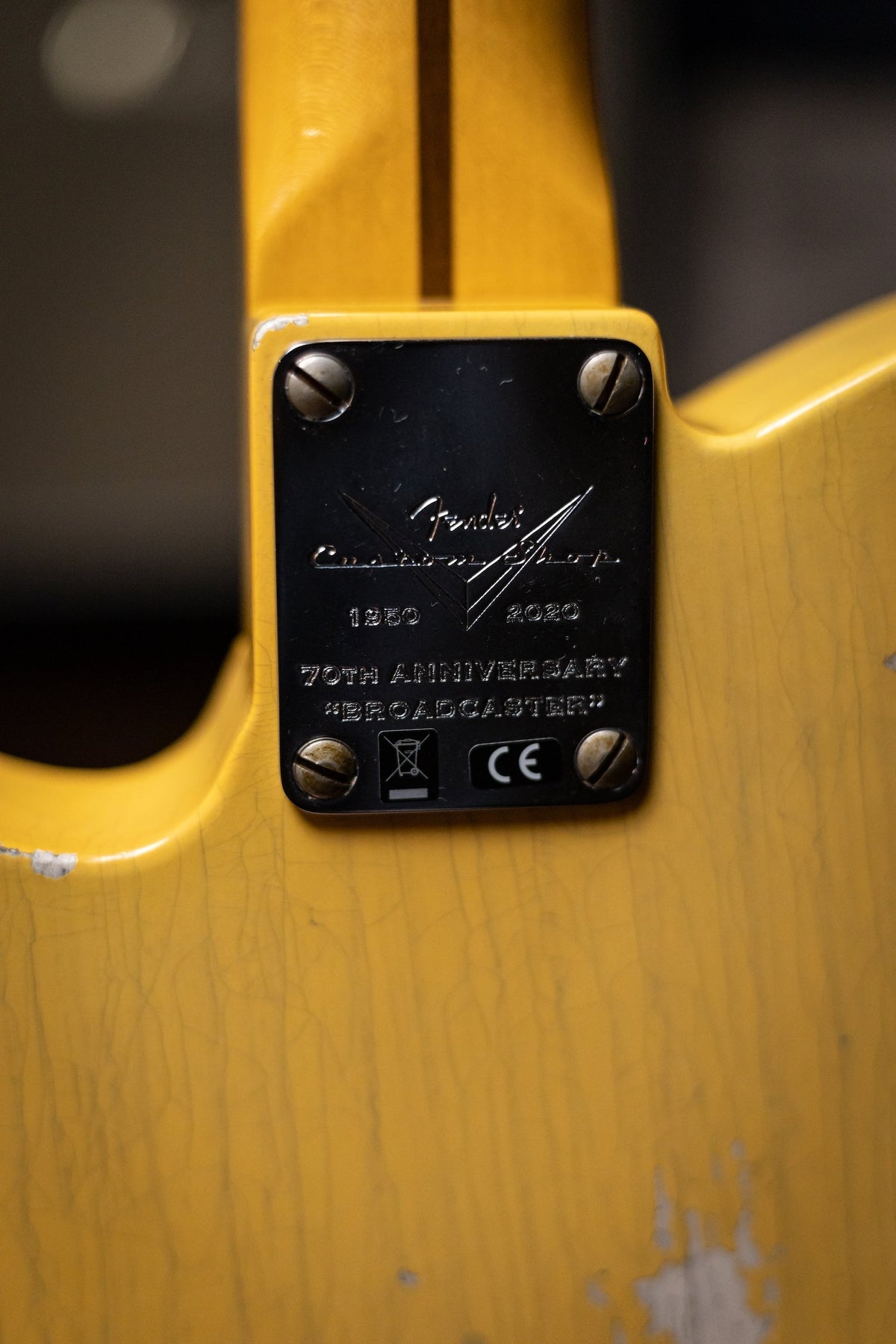 Fender Custom Shop LTD 70th Anniversary Broadcaster Electric Guitar - Aged Relic Nocaster Blonde