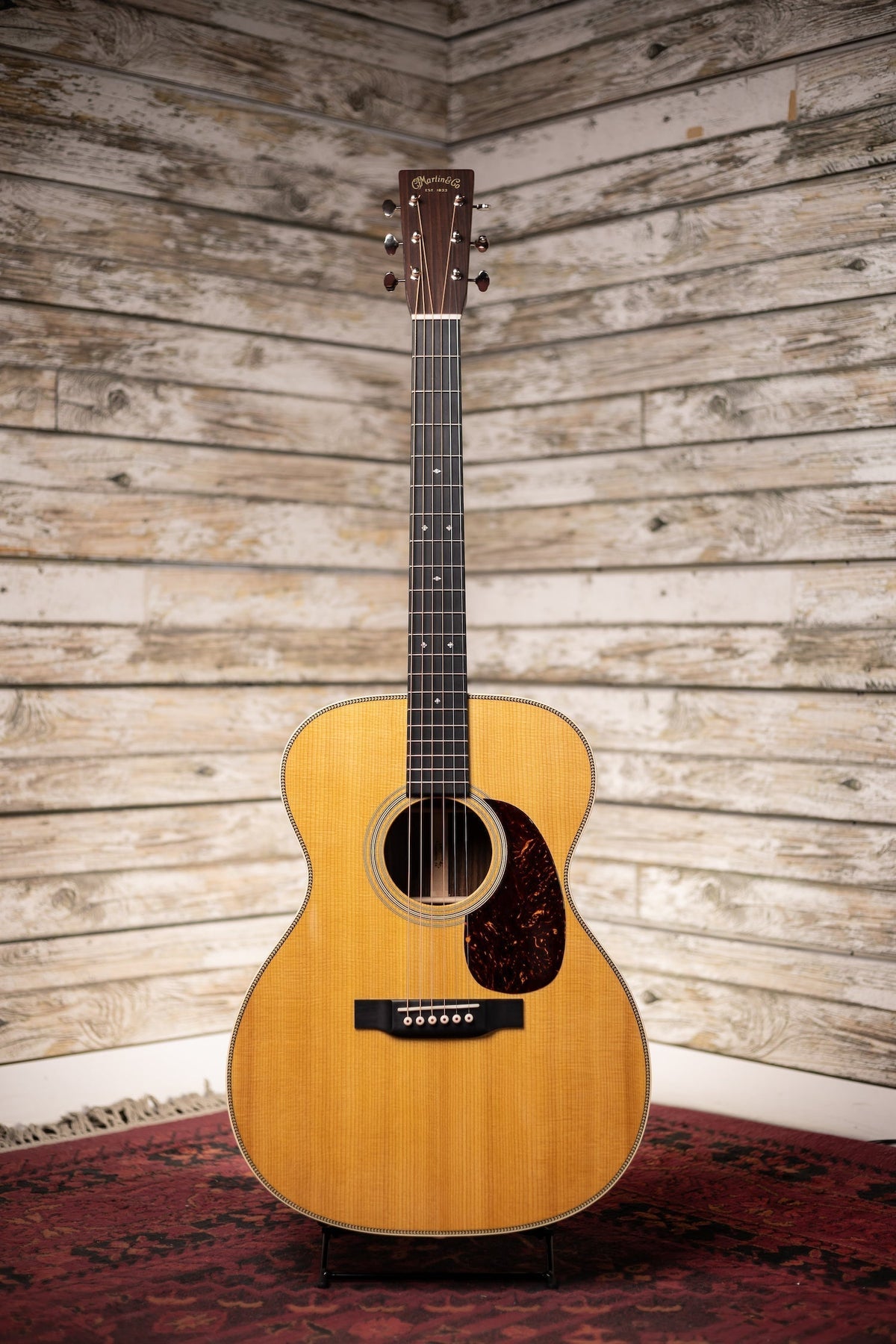 2020 Martin 000-28 Herringbone Acoustic Guitar - Natural