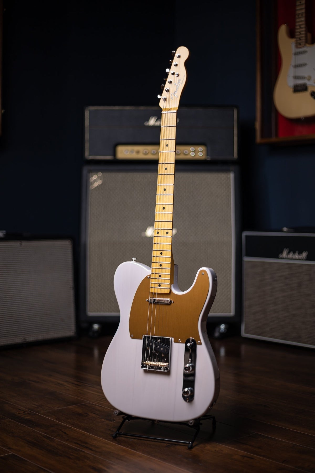 Fender JV Modified 50s Telecaster Electric Guitar - White Blonde