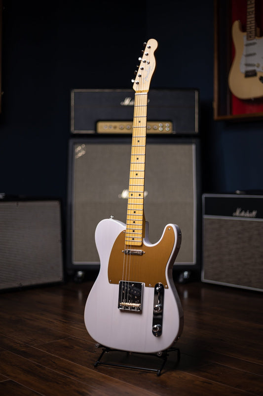 Fender JV Modified 50s Telecaster Electric Guitar - White Blonde