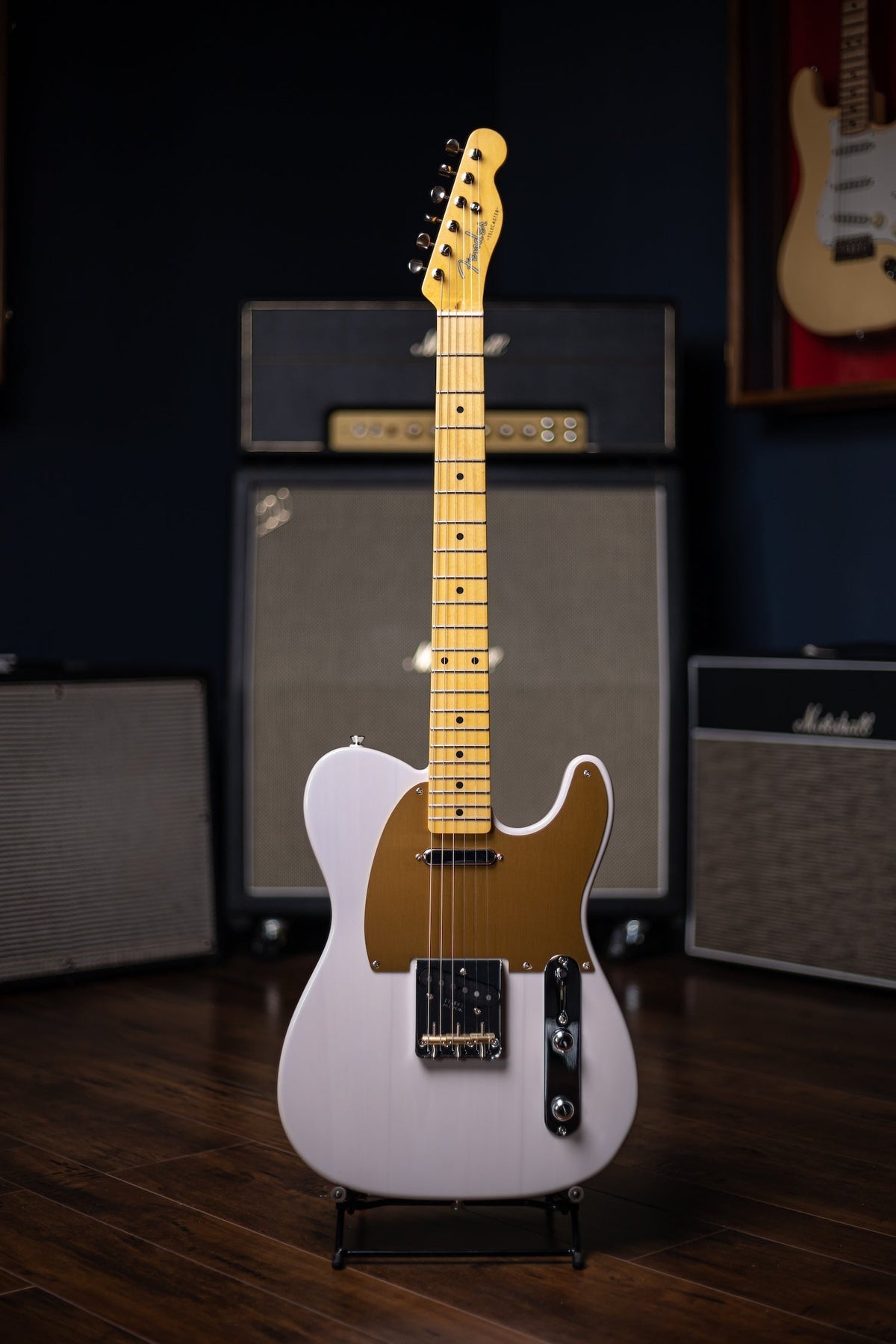 Fender JV Modified 50s Telecaster Electric Guitar - White Blonde