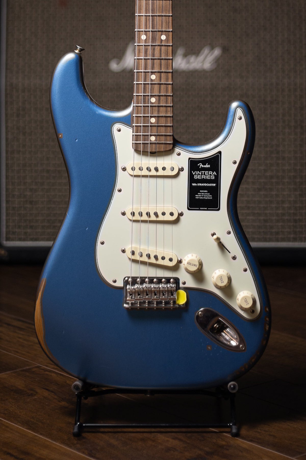 Fender Vintera '60s Road Worn Stratocaster Electric Guitar - Lake Placid Blue