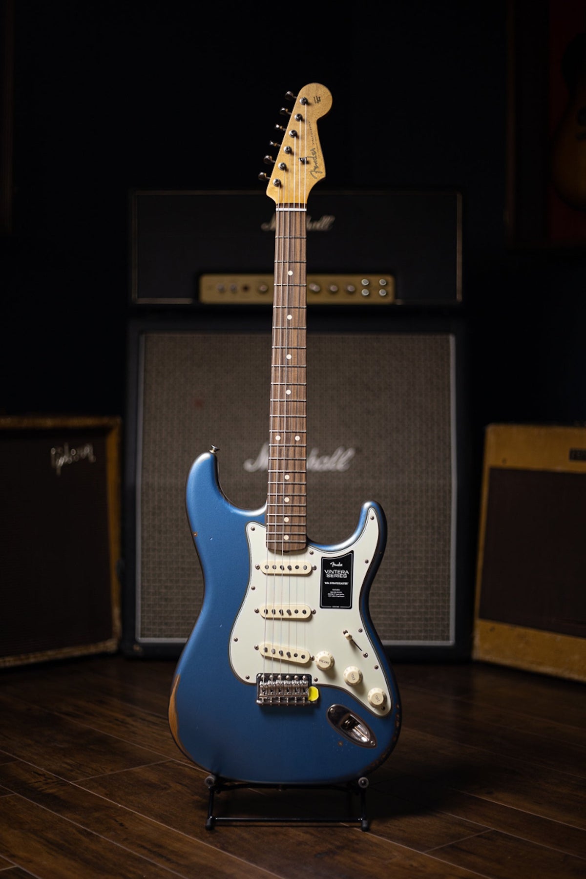 Fender Vintera '60s Road Worn Stratocaster Electric Guitar - Lake Placid Blue