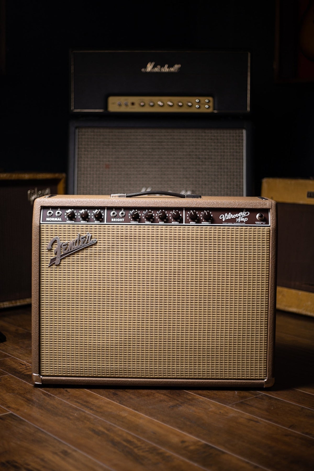 1993 Fender 1963 Vibroverb Reissue Guitar Combo Amp - Brown Tolex