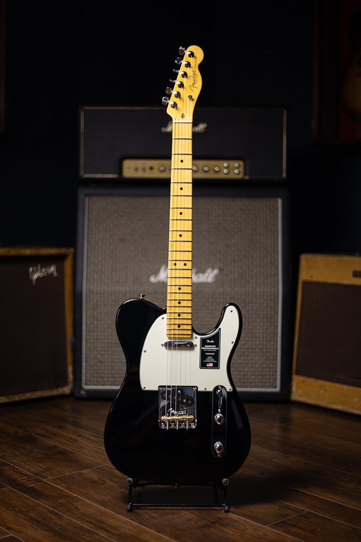 Fender American Professional II Telecaster Electric Guitar - Black