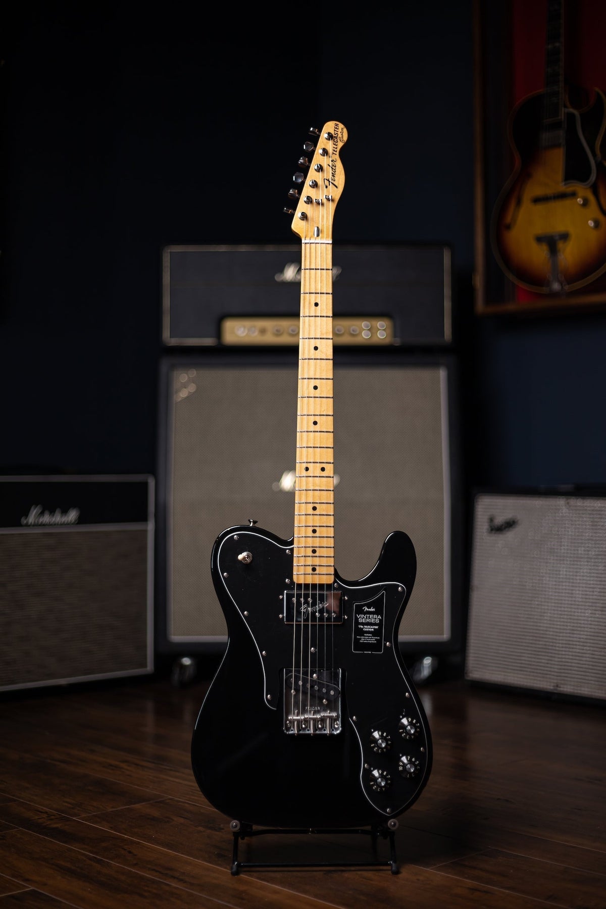 Fender Vintera '70s Telecaster Custom Electric Guitar - Black