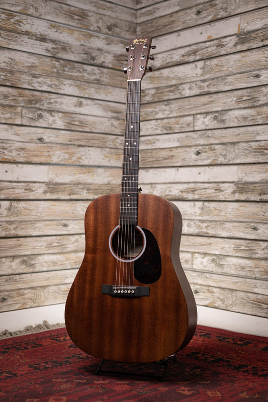 Martin D-10E Road Series Acoustic-Electric Guitar - Natural Sapele
