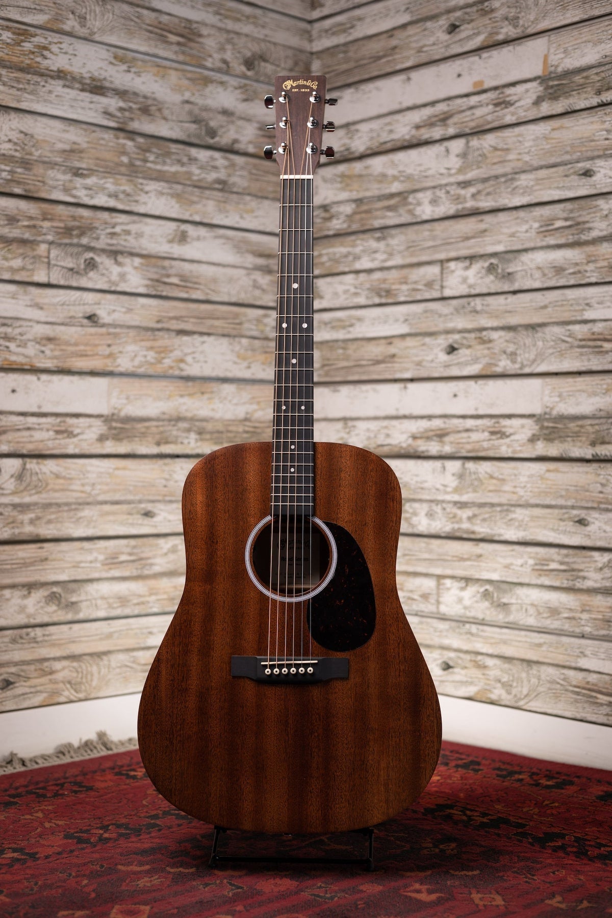Martin D-10E Road Series Acoustic-Electric Guitar - Natural Sapele