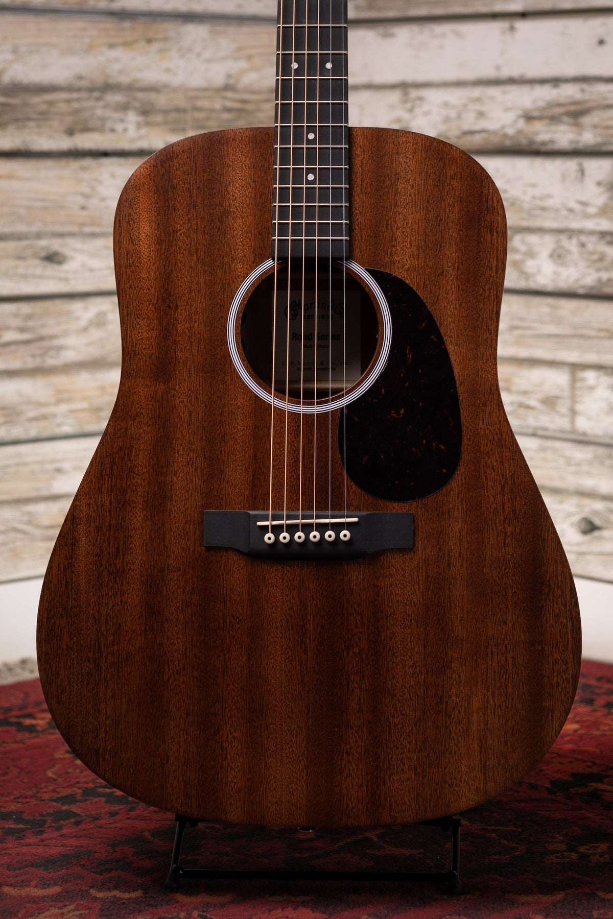 Martin D-10E Road Series Acoustic-Electric Guitar - Natural Sapele
