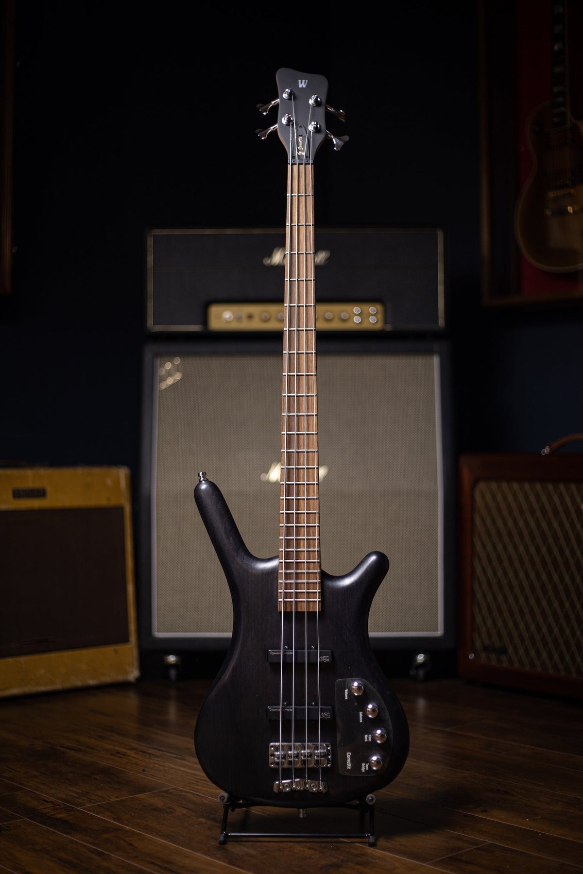 2000's Warwick Rockbass Corvette Taranis 4 String - Trans Black