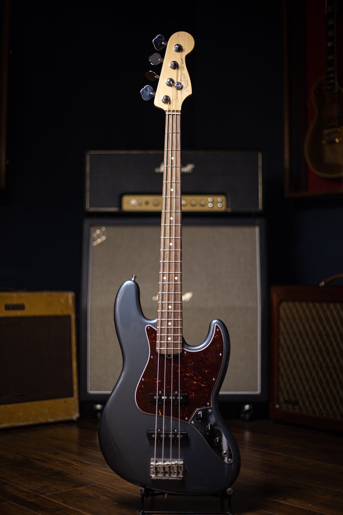 2012 Fender American Standard Jazz Bass - Metallic Charcoal