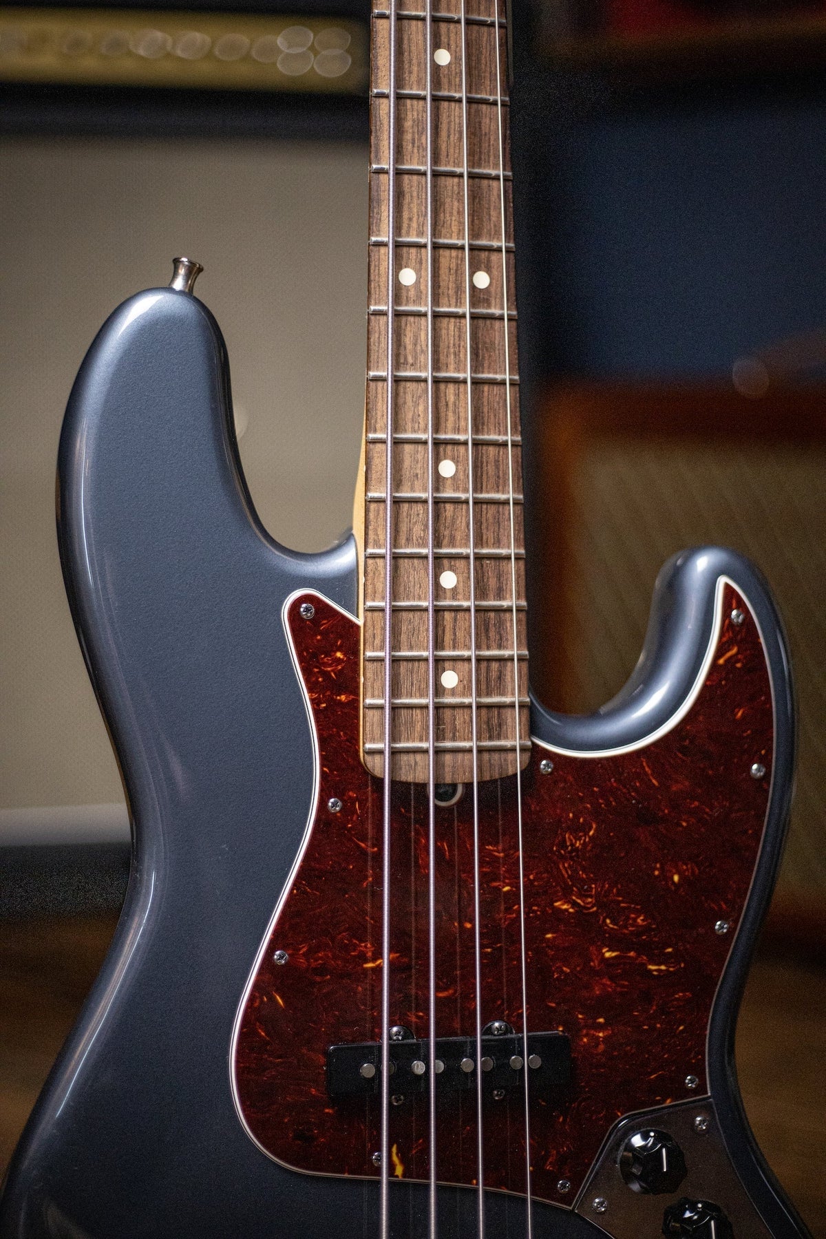 2012 Fender American Standard Jazz Bass - Metallic Charcoal