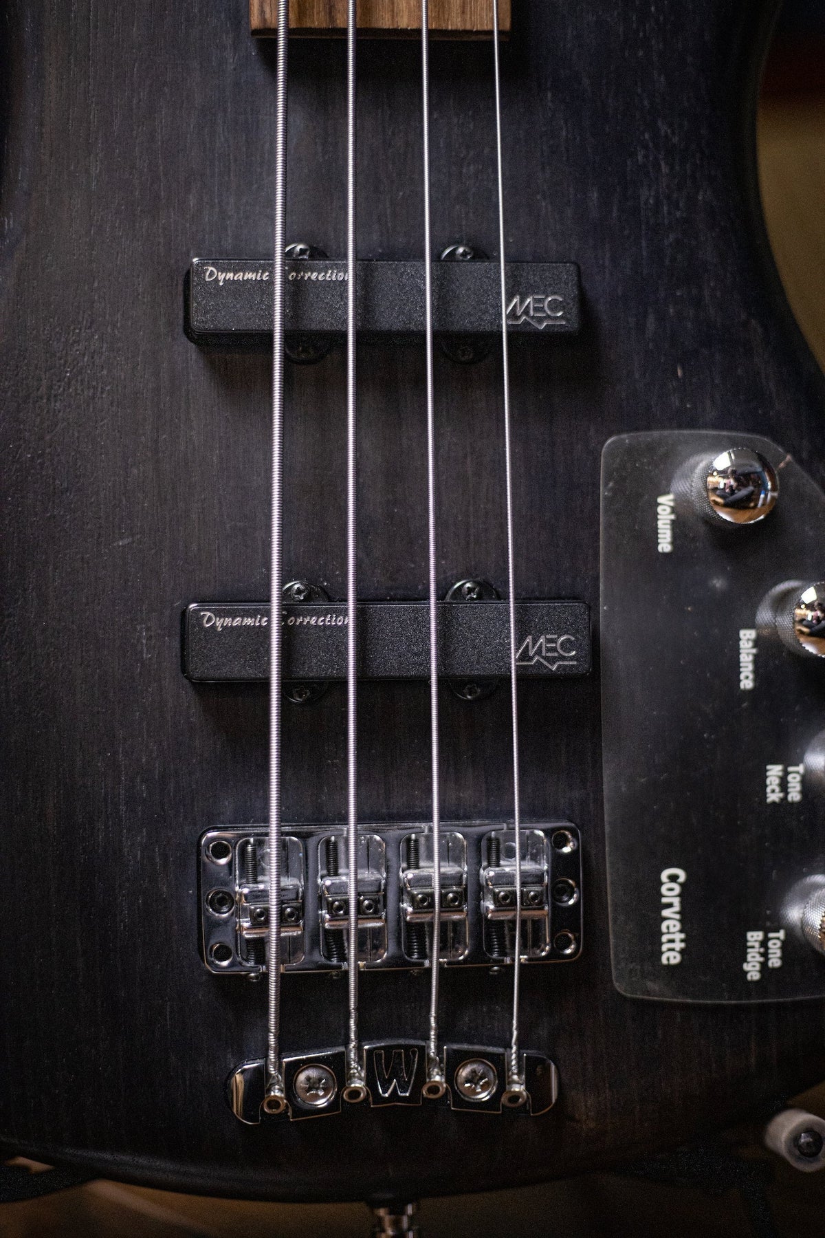 2000's Warwick Rockbass Corvette Taranis 4 String - Trans Black
