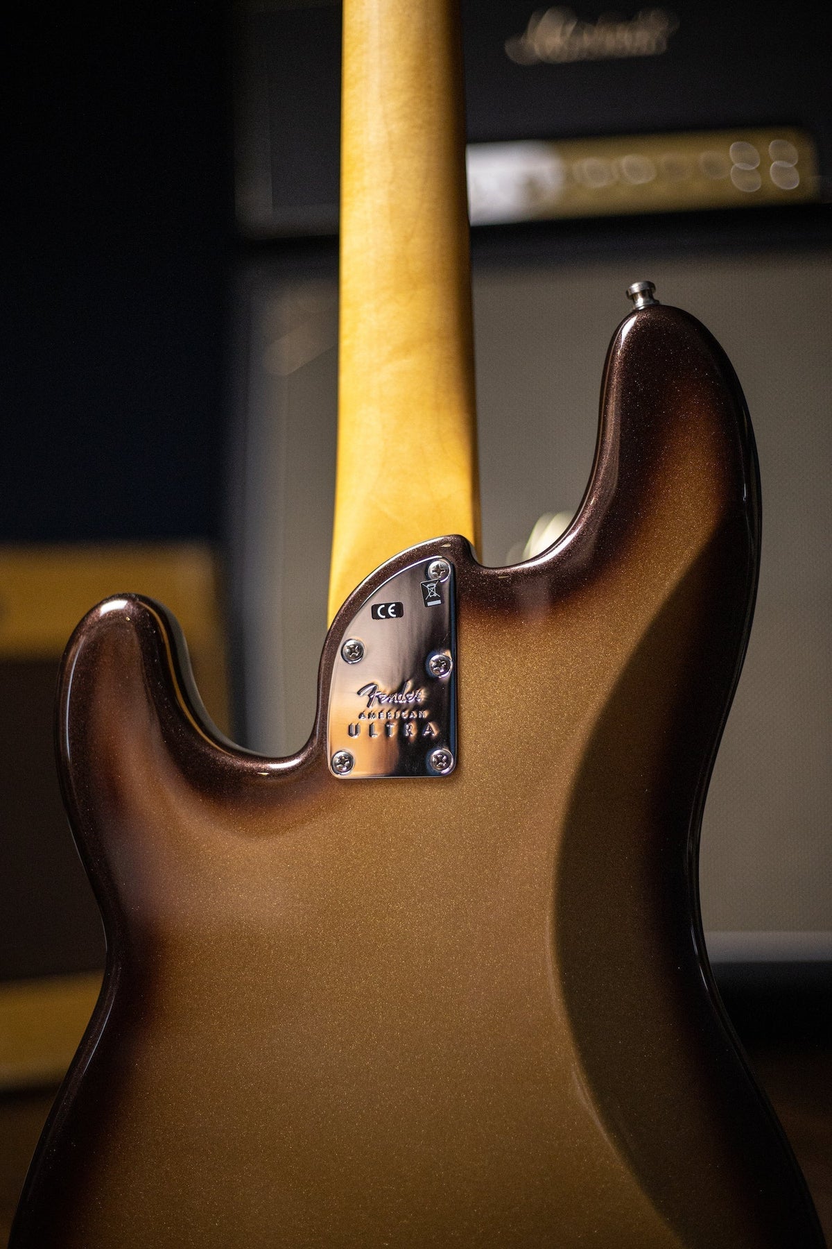 2020 Fender American Ultra Precision Bass - Mocha Burst