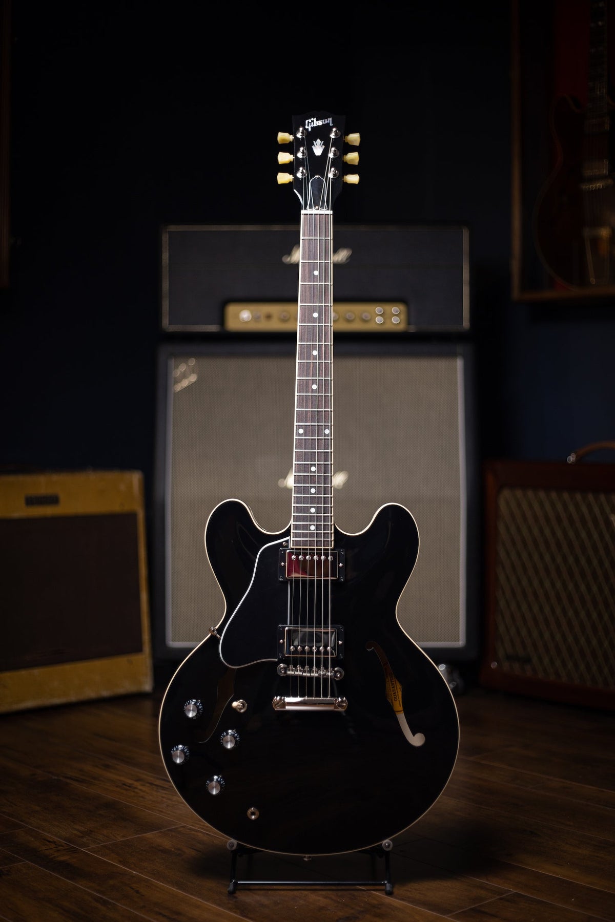 Gibson ES-335 Left-Handed Electric Guitar - Vintage Ebony