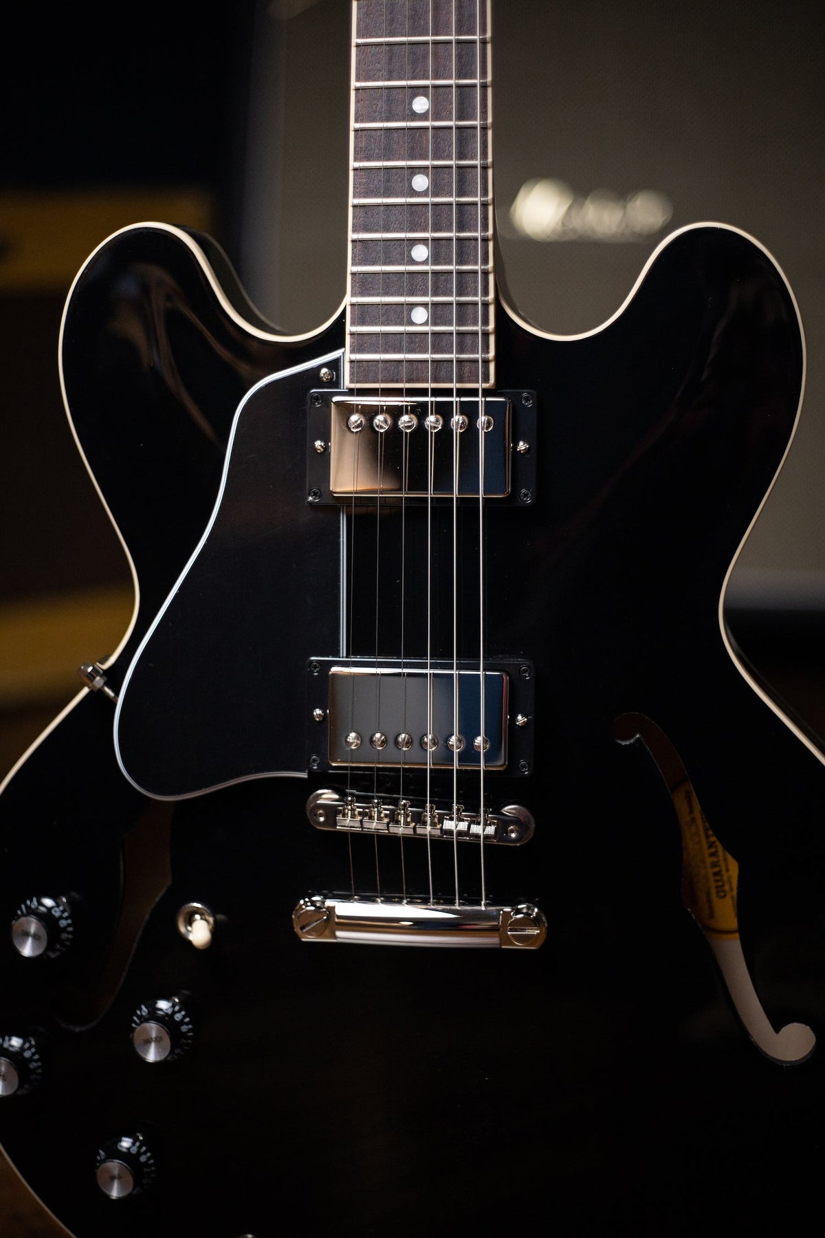 Gibson ES-335 Left-Handed Electric Guitar - Vintage Ebony
