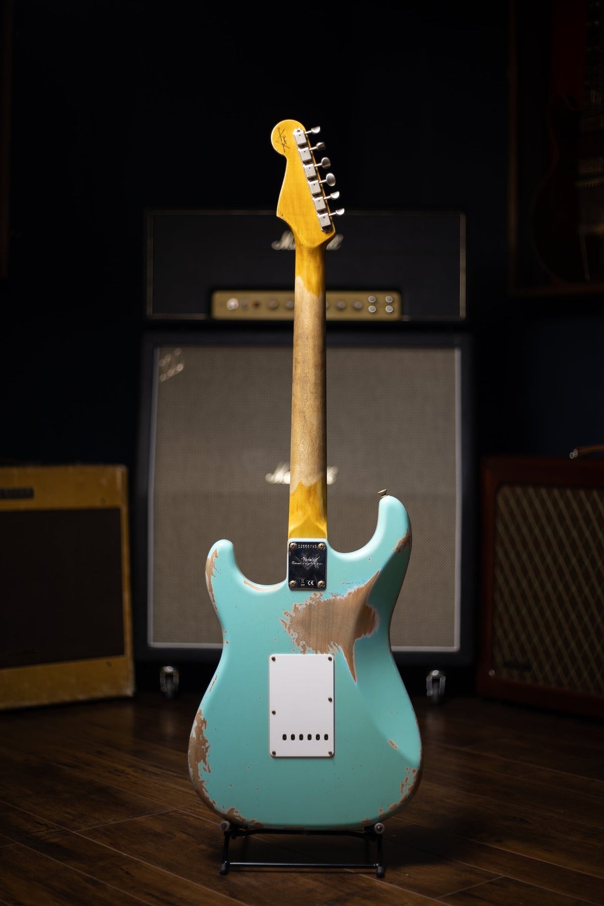 Fender Custom Shop Reissue '60 Stratocaster Heavy Relic Electric Guitar - Seafoam Green