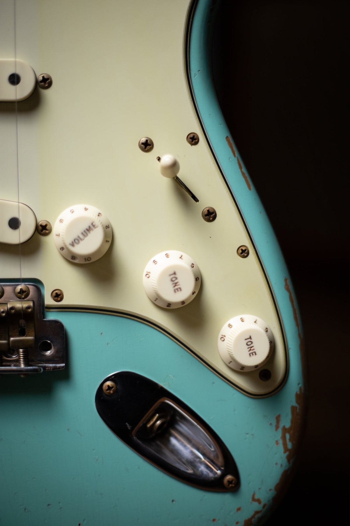 Fender Custom Shop Reissue '60 Stratocaster Heavy Relic Electric Guitar - Seafoam Green